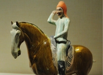 三彩骑马俑  唐代|波士顿美术馆藏